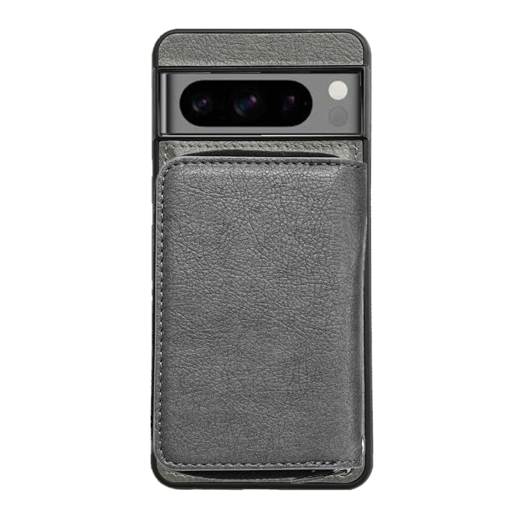 For Google Pixel 9 / 9 Pro Solid Color Zipper 11-Card Slots Bag Phone Case with Lanyard(Grey) - Google Cases by PMC TechLife | Online Shopping South Africa | PMC TechLife | Buy Now Pay Later Mobicred