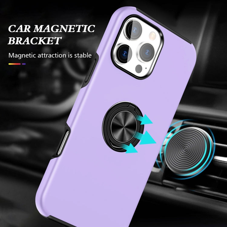 For iPhone 16 Magnetic Ring Holder Phone Case(Purple) - iPhone 16 Cases by PMC TechLife | Online Shopping South Africa | PMC TechLife | Buy Now Pay Later Mobicred