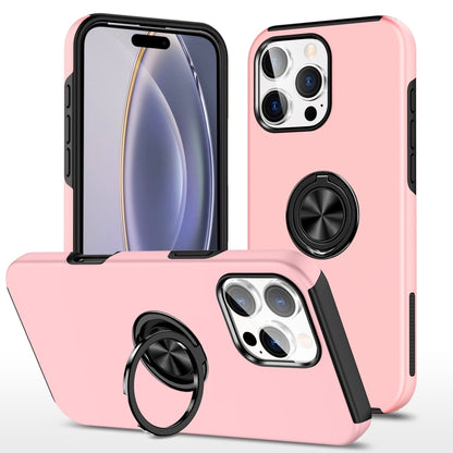 For iPhone 16 Pro Magnetic Ring Holder Phone Case(Rose Gold) - iPhone 16 Pro Cases by PMC Jewellery | Online Shopping South Africa | PMC Jewellery | Buy Now Pay Later Mobicred