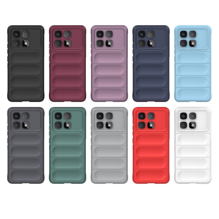 For Redmi K70 Ultra Global Magic Shield TPU + Flannel Phone Case(Dark Grey) - Xiaomi Cases by PMC Jewellery | Online Shopping South Africa | PMC Jewellery | Buy Now Pay Later Mobicred