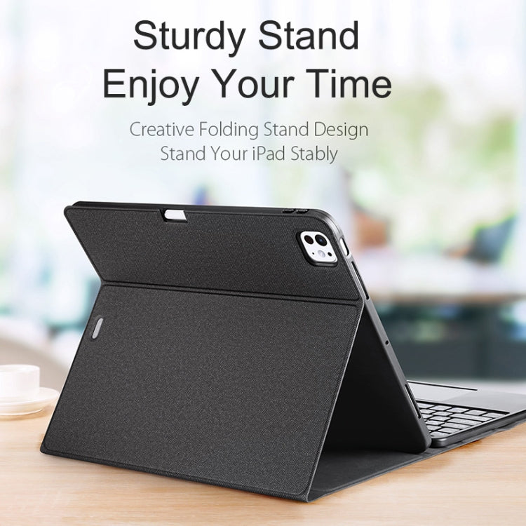 For iPad Pro 13 2024 DUX DUCIS TK Series Wireless Bluetooth Keyboard Tablet Protective Case(Black) - free shipping - PMC TechLife - Order now!