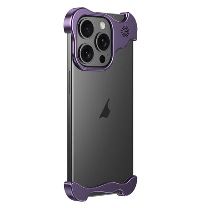 For iPhone 12 Pro Aromatherapy Alloy Frameless Phone Case(Purple) - iPhone 12 / 12 Pro Cases by PMC Jewellery | Online Shopping South Africa | PMC Jewellery | Buy Now Pay Later Mobicred