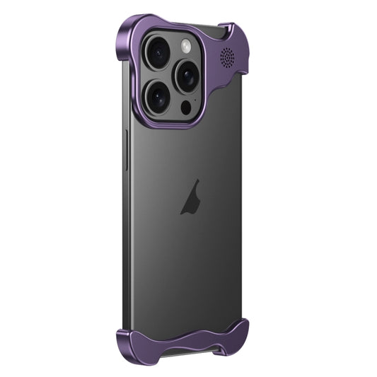 For iPhone 16 Pro Max Aromatherapy Alloy Frameless Phone Case(Purple) - iPhone 16 Pro Max Cases by PMC Jewellery | Online Shopping South Africa | PMC Jewellery | Buy Now Pay Later Mobicred