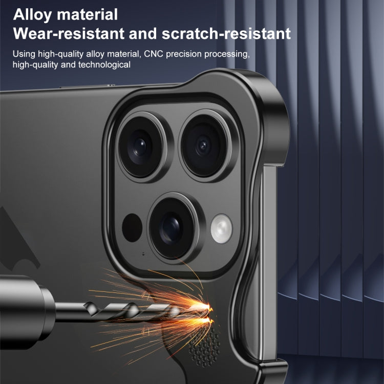 For iPhone 16 Pro Max Aromatherapy Alloy Frameless Phone Case(Purple) - free shipping - PMC Jewellery - Order now!