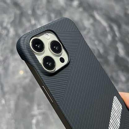 For iPhone 15 Pro Carbon Fiber Frameless Cooling Phone Case(Silver) - iPhone 15 Pro Cases by PMC Jewellery | Online Shopping South Africa | PMC Jewellery | Buy Now Pay Later Mobicred