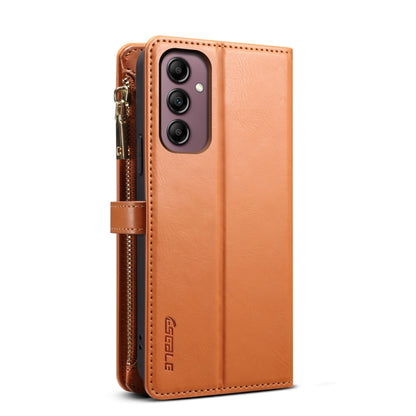 For Samsung Galaxy S24 FE 5G ESEBLE Star Series Lanyard Zipper Wallet RFID Leather Case(Brown) - Galaxy S24 FE 5G Cases by ESEBLE | Online Shopping South Africa | PMC Jewellery | Buy Now Pay Later Mobicred