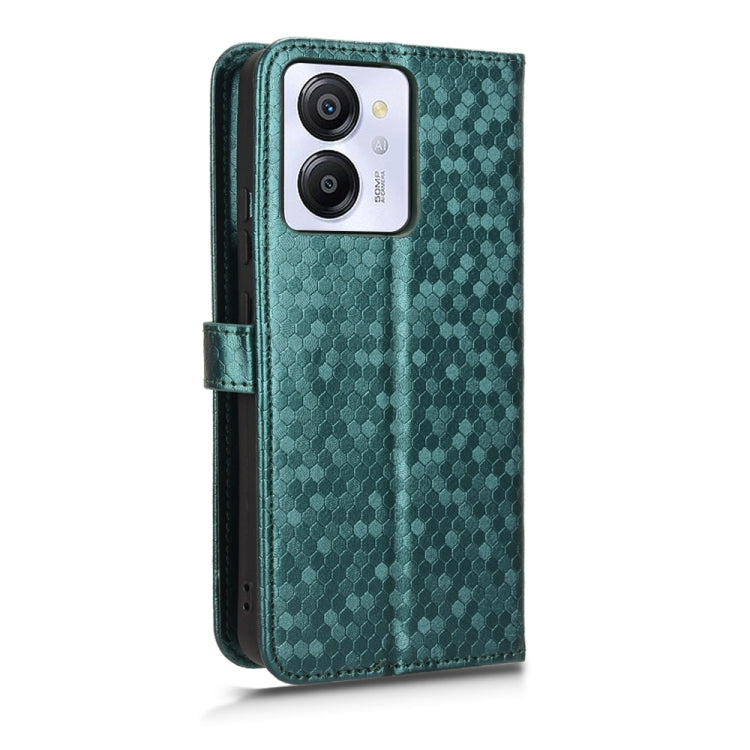 For Blackview Oscal Modern 8 / Color 8 Honeycomb Dot Texture Leather Phone Case(Green) - More Brand by PMC Jewellery | Online Shopping South Africa | PMC Jewellery | Buy Now Pay Later Mobicred