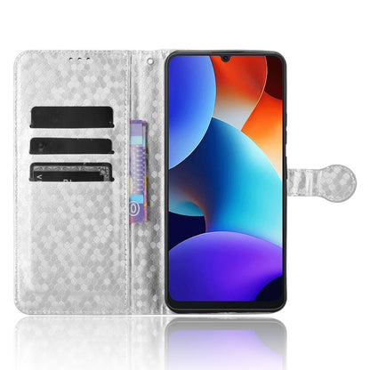For Blackview Oscal Modern 8 / Color 8 Honeycomb Dot Texture Leather Phone Case(Silver) - More Brand by PMC Jewellery | Online Shopping South Africa | PMC Jewellery | Buy Now Pay Later Mobicred