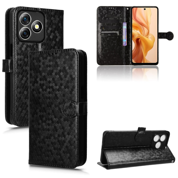 For Ulefone Note 18 Ultra Honeycomb Dot Texture Leather Phone Case(Black) - Ulefone Cases by PMC Jewellery | Online Shopping South Africa | PMC Jewellery | Buy Now Pay Later Mobicred