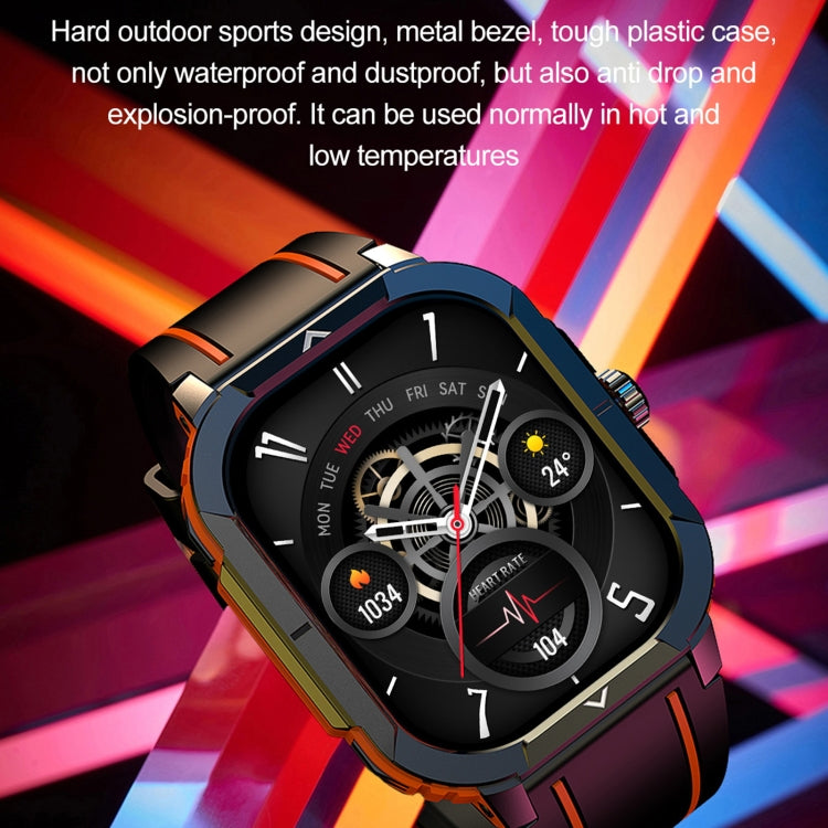 LEMFO HK56 2.06 inch BT5.3 IP68 Sport Smart Watch, Support Bluetooth Call / Message Notification / Heart Rate / Blood Pressure Health Monitor(Blue) - Smart Watches by LEMFO | Online Shopping South Africa | PMC Jewellery | Buy Now Pay Later Mobicred