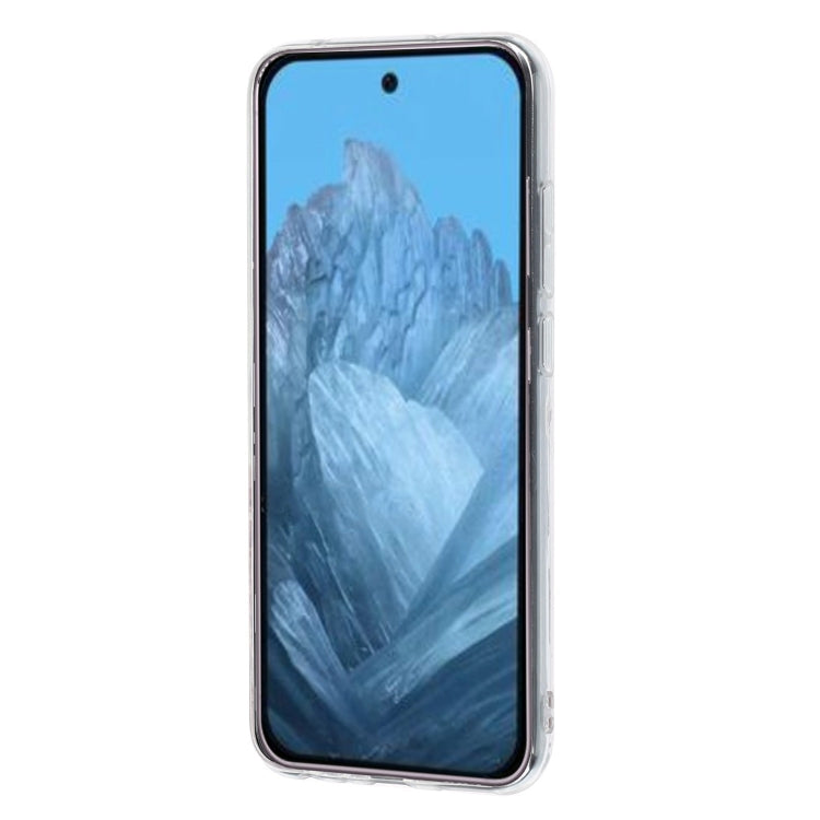 For Google Pixel 9 Pro Colored Drawing Pattern Transparent TPU Phone Case(Sakura) - Google Cases by PMC TechLife | Online Shopping South Africa | PMC TechLife | Buy Now Pay Later Mobicred