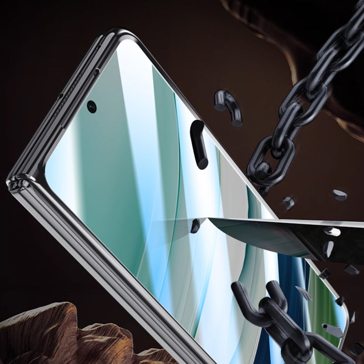 For Huawei Mate X5 Integrated MagSafe Metal Lens Holder PC Electroplating Phone Case(Black) - Huawei Cases by PMC TechLife | Online Shopping South Africa | PMC TechLife | Buy Now Pay Later Mobicred