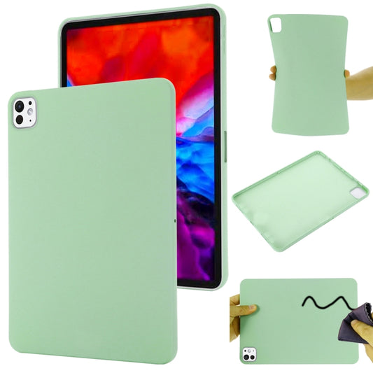 For iPad Pro 13 2024 Pure Color Liquid Silicone Shockproof Tablet Case(Green) - iPad Pro 13 2024 Cases by PMC Jewellery | Online Shopping South Africa | PMC Jewellery | Buy Now Pay Later Mobicred