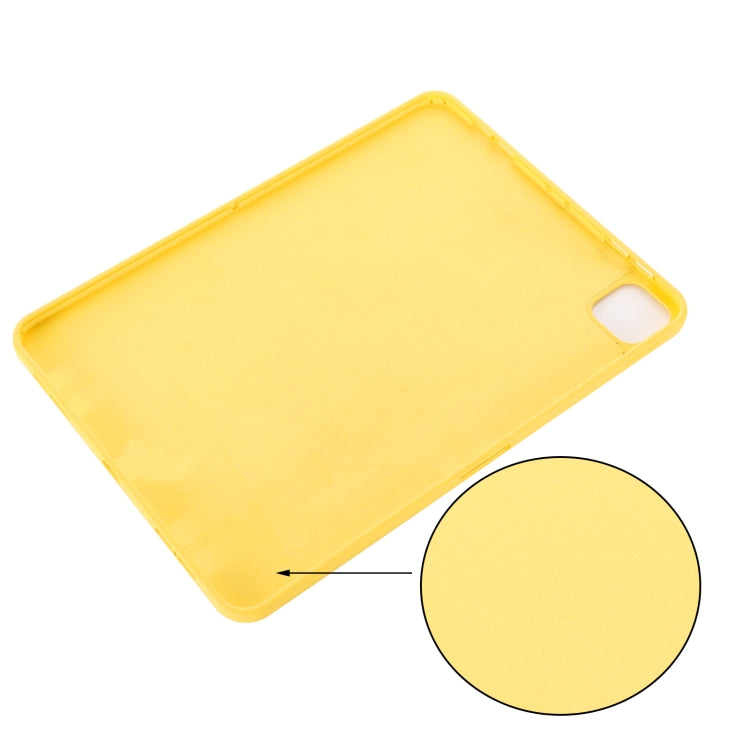 For iPad Pro 13 2024 Pure Color Liquid Silicone Shockproof Tablet Case(Yellow) - iPad Pro 13 2024 Cases by PMC Jewellery | Online Shopping South Africa | PMC Jewellery | Buy Now Pay Later Mobicred