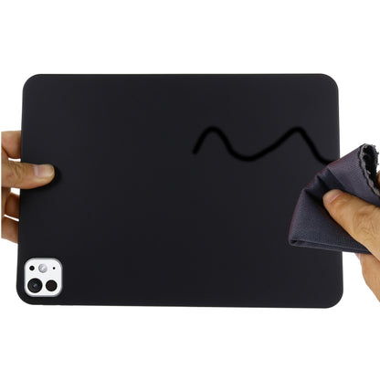 For iPad Pro 13 2024 Pure Color Liquid Silicone Shockproof Tablet Case(Black) - iPad Pro 13 2024 Cases by PMC Jewellery | Online Shopping South Africa | PMC Jewellery | Buy Now Pay Later Mobicred