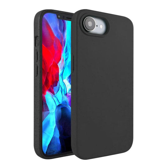 For iPhone 16e Wheat Straw TPU Phone Case(Black) - iPhone 16e Cases by PMC Jewellery | Online Shopping South Africa | PMC Jewellery | Buy Now Pay Later Mobicred