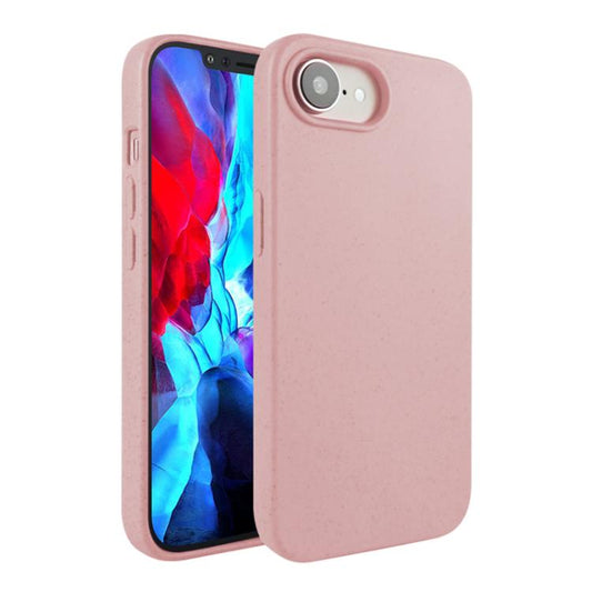 For iPhone 16e Wheat Straw TPU Phone Case(Pink) - iPhone 16e Cases by PMC Jewellery | Online Shopping South Africa | PMC Jewellery | Buy Now Pay Later Mobicred