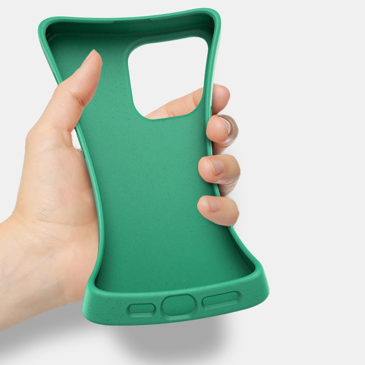 For iPhone 16 Wheat Straw TPU Phone Case(Green) - iPhone 16 Cases by PMC TechLife | Online Shopping South Africa | PMC TechLife | Buy Now Pay Later Mobicred