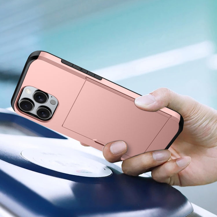 For iPhone 16 Plus Shockproof Armor Phone Case with Card Slot(Black) - iPhone 16 Plus Cases by PMC TechLife | Online Shopping South Africa | PMC TechLife | Buy Now Pay Later Mobicred