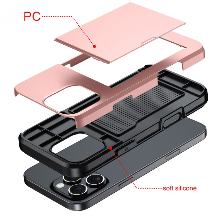 For iPhone 16e Shockproof Armor Phone Case with Card Slot(Red) - free shipping - PMC TechLife - Order now!