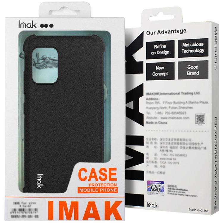 For HTC U24 Pro imak Shockproof Airbag TPU Phone Case(Matte Black) - More Brand by imak | Online Shopping South Africa | PMC Jewellery | Buy Now Pay Later Mobicred