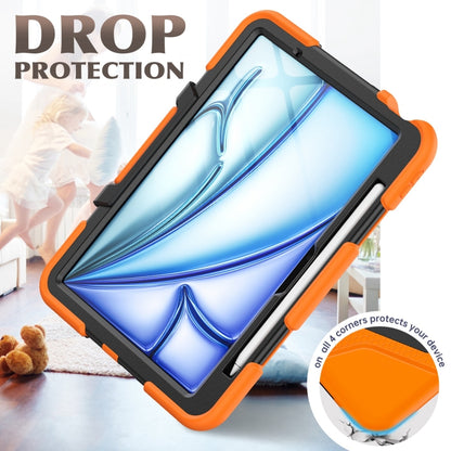 For iPad Air 11 2024 Colorful Silicone Heavy Duty Hybrid PC Tablet Case(Orange) - iPad Air 11 2024 Cases by PMC Jewellery | Online Shopping South Africa | PMC Jewellery | Buy Now Pay Later Mobicred