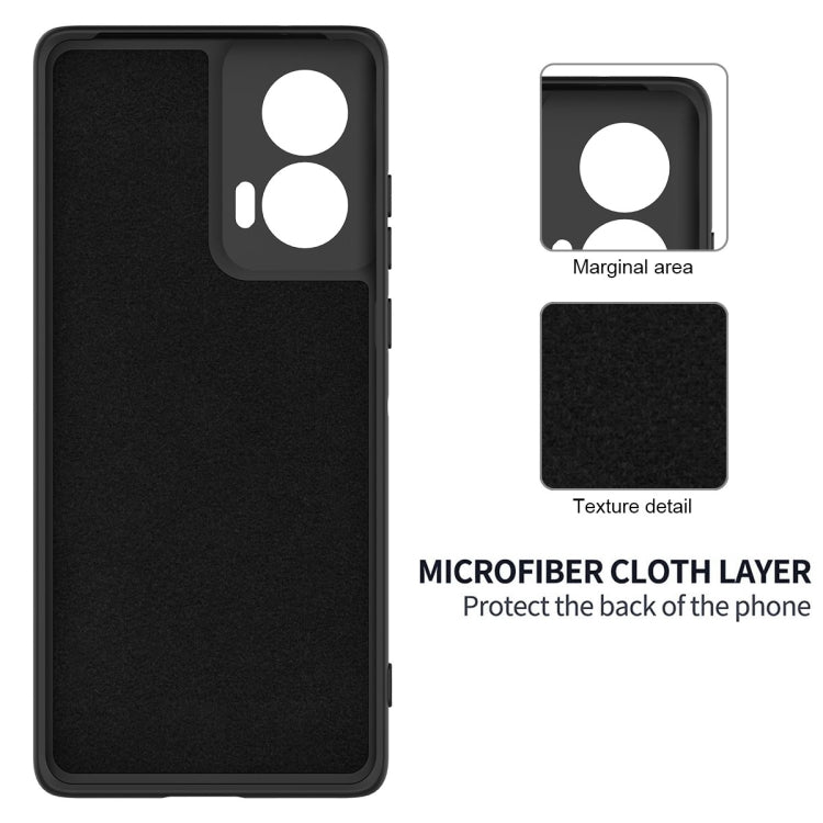 For Motorola Edge 50 Fusion Solid Color Liquid Silicone Dropproof Full Coverage Phone Case(Black) - free shipping - PMC TechLife - Order now!