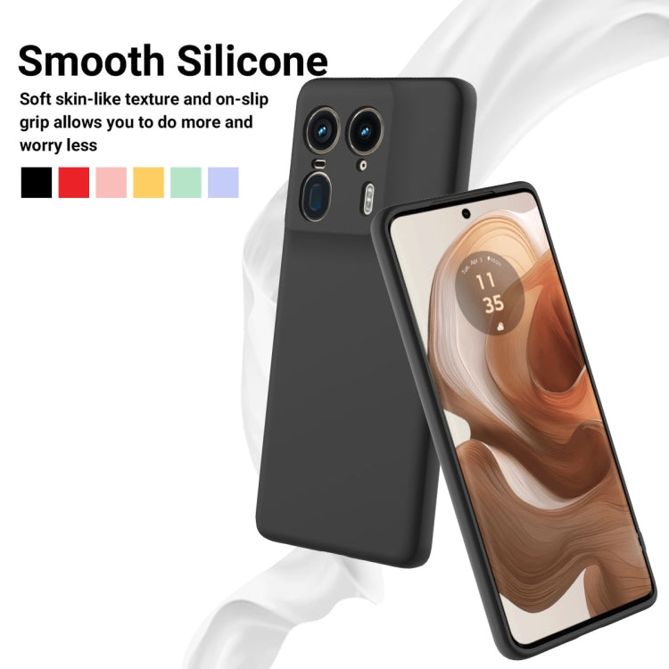 For Motorola Moto X50 Ultra Solid Color Liquid Silicone Dropproof Full Coverage Phone Case(Black) - free shipping - PMC TechLife - Order now!