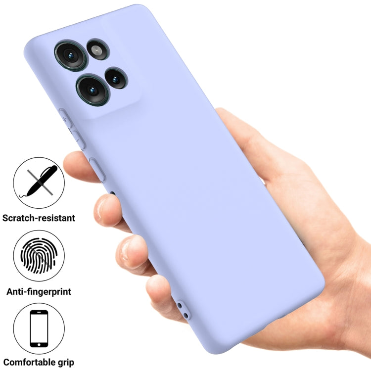 For Motorola Edge 50 Solid Color Liquid Silicone Dropproof Full Coverage Phone Case(Purple) - free shipping - PMC TechLife - Order now!