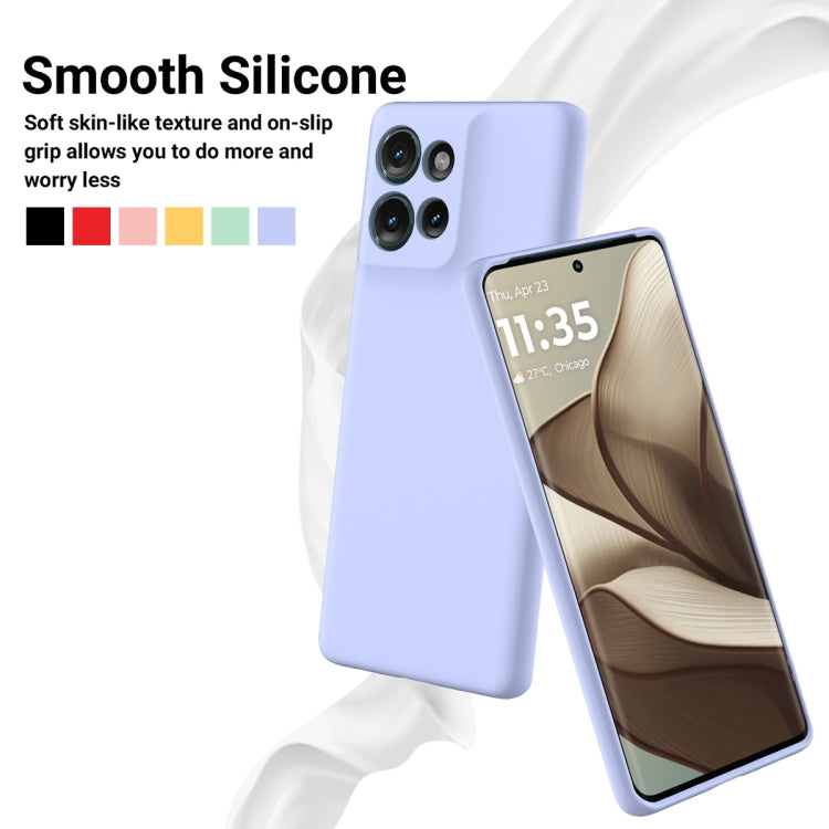 For Motorola Edge 50 Solid Color Liquid Silicone Dropproof Full Coverage Phone Case(Purple) - free shipping - PMC TechLife - Order now!