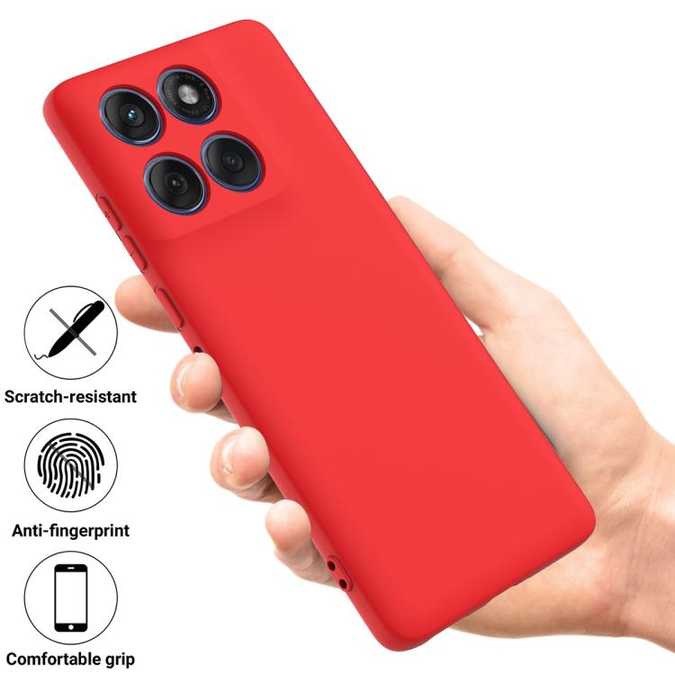 For Motorola Edge 60 Fusion / Edge 60 Solid Color Liquid Silicone Dropproof Full Coverage Phone Case(Red) - free shipping - PMC TechLife - Order now!