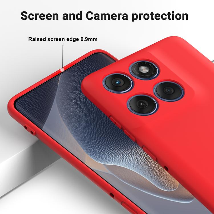 For Motorola Edge 60 Fusion / Edge 60 Solid Color Liquid Silicone Dropproof Full Coverage Phone Case(Red) - free shipping - PMC TechLife - Order now!