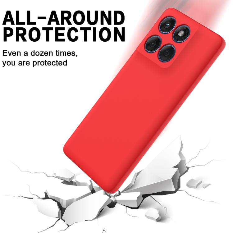 For Motorola Edge 60 Fusion / Edge 60 Solid Color Liquid Silicone Dropproof Full Coverage Phone Case(Red) - free shipping - PMC TechLife - Order now!