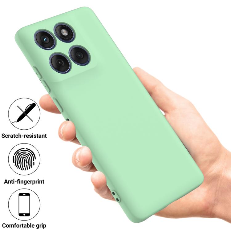 For Motorola Edge 60 Fusion / Edge 60 Solid Color Liquid Silicone Dropproof Full Coverage Phone Case(Green) - free shipping - PMC TechLife - Order now!