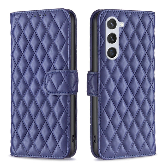 For Samsung Galaxy S25 5G Diamond Lattice Wallet Flip Leather Phone Case(Blue) - Galaxy S25 5G Cases by PMC Jewellery | Online Shopping South Africa | PMC Jewellery | Buy Now Pay Later Mobicred