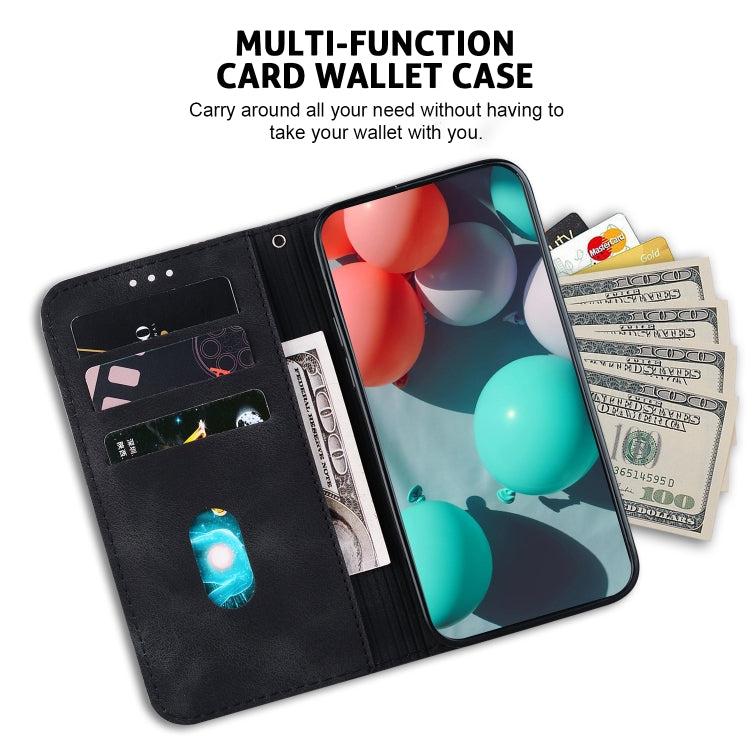 For Redmi K70 / K70 Pro Seven-shaped Embossed Leather Phone Case(Black) - Xiaomi Cases by PMC Jewellery | Online Shopping South Africa | PMC Jewellery | Buy Now Pay Later Mobicred