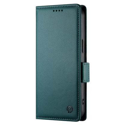 For iPhone SE 2024 Side Buckle Magnetic Frosted Leather Phone Case(Dark Green) - More iPhone Cases by PMC Jewellery | Online Shopping South Africa | PMC Jewellery | Buy Now Pay Later Mobicred