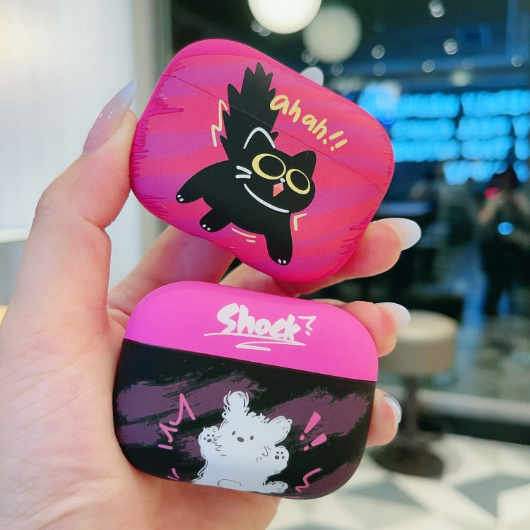 For AirPods Pro Cat and Dog Pattern Earbuds Box Frosted TPU Case(Exploring Dog) - For AirPods Pro by PMC Jewellery | Online Shopping South Africa | PMC Jewellery | Buy Now Pay Later Mobicred