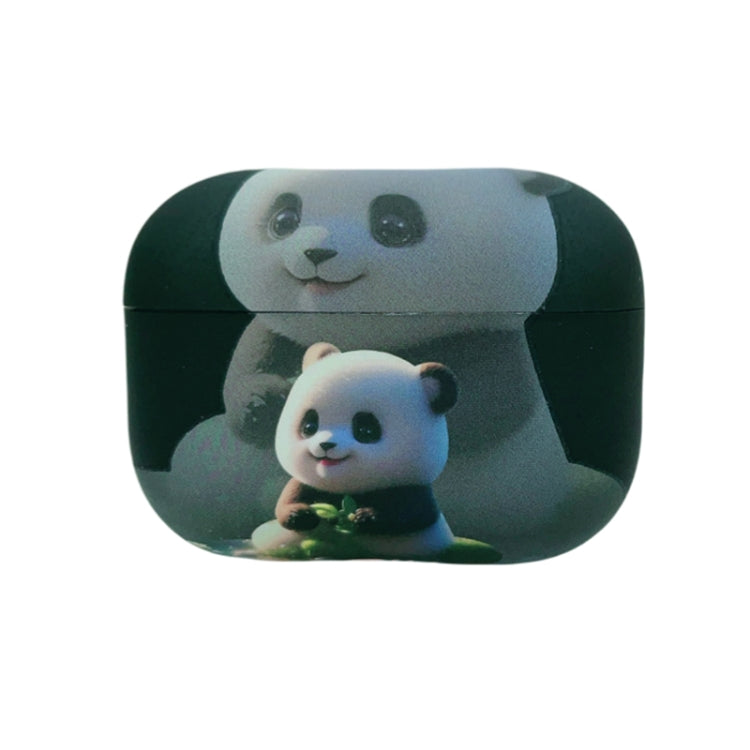 For AirPods Pro Phantom Panda Pattern Earbuds Box Frosted TPU Case(Black) - For AirPods Pro by PMC Jewellery | Online Shopping South Africa | PMC Jewellery | Buy Now Pay Later Mobicred