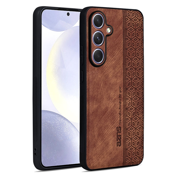 For Samsung Galaxy S25+ 5G AZNS 3D Embossed Skin Feel Phone Case(Brown) - Galaxy S25+ 5G Cases by AZNS | Online Shopping South Africa | PMC Jewellery | Buy Now Pay Later Mobicred