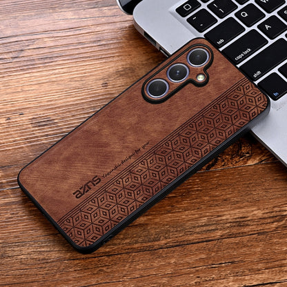 For Samsung Galaxy S25+ 5G AZNS 3D Embossed Skin Feel Phone Case(Brown) - Galaxy S25+ 5G Cases by AZNS | Online Shopping South Africa | PMC Jewellery | Buy Now Pay Later Mobicred