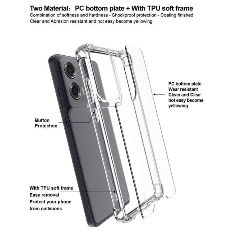 For Motorola Moto G Stylus 5G 2024 IMAK Space Shield PC + TPU Airbag Shockproof Phone Case(Transparent) - Motorola Cases by imak | Online Shopping South Africa | PMC Jewellery | Buy Now Pay Later Mobicred