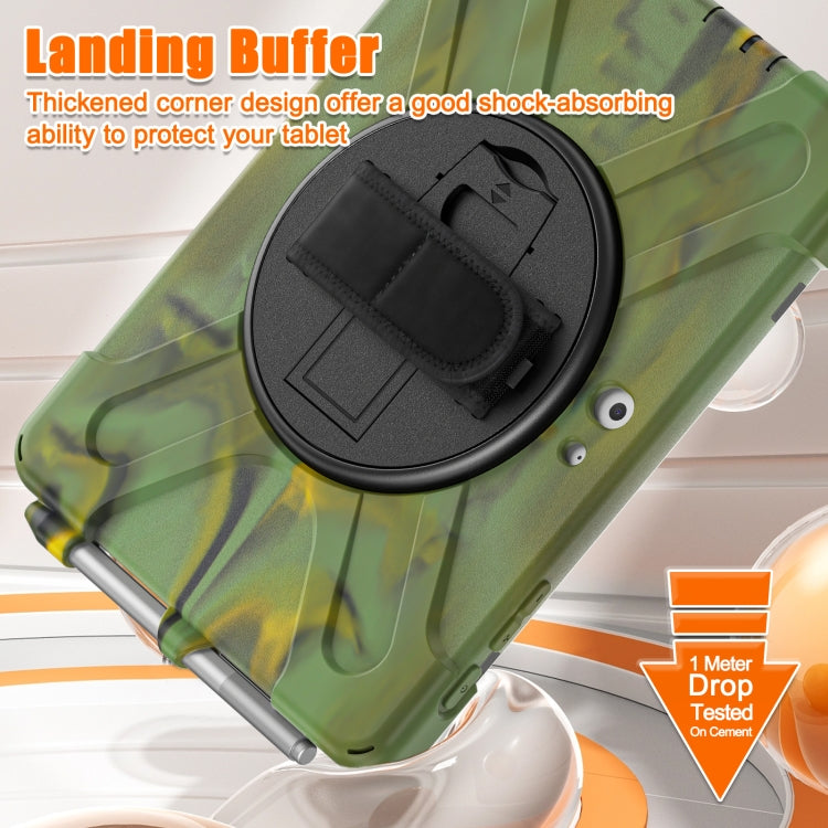 For Microsoft Surface Go 4 / 3 / 2 / 1 Shockproof Colorful Silicone + PC Protective Case with Holder & Shoulder Strap & Hand Strap & Pen Slot (CP Camouflage) - free shipping - PMC TechLife - Order now!