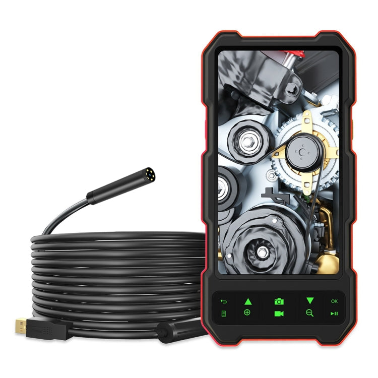 T21 4.5 inch IPS Color Screen 8mm Single Camera Split Hard Cable Industrial Endoscope, Length:1m(Black Red) -  by PMC TechLife | Online Shopping South Africa | PMC TechLife | Buy Now Pay Later Mobicred