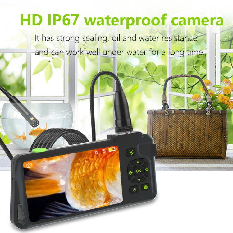 T22 4.5 inch IPS Color Screen 8mm Single Camera Hard Cable Industrial Endoscope, Length:5m(Black Orange) -  by PMC TechLife | Online Shopping South Africa | PMC TechLife | Buy Now Pay Later Mobicred