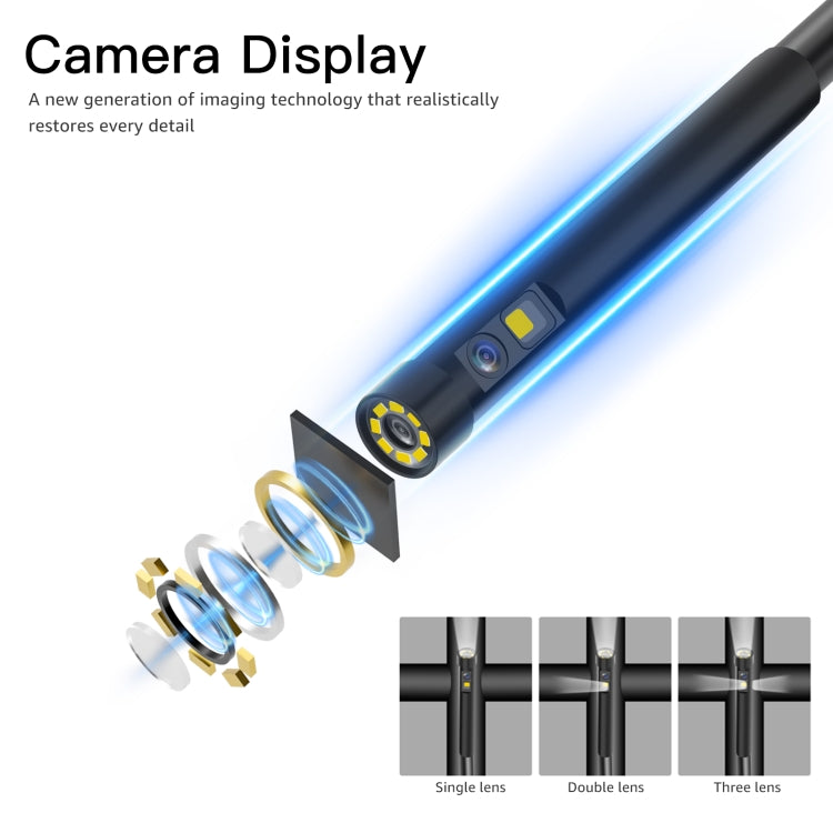 T29 5 inch IPS Screen 3.9mm Single Lens IP67 Waterproof Industrial Endoscope With Bracket, Length:5m -  by PMC TechLife | Online Shopping South Africa | PMC TechLife | Buy Now Pay Later Mobicred