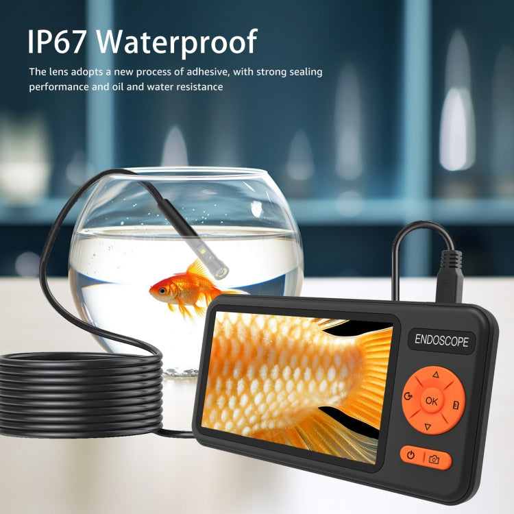 T29 5 inch IPS Screen 8mm Single Lens IP67 Waterproof Industrial Endoscope With Bracket, Length:5m - free shipping - PMC TechLife - Order now!