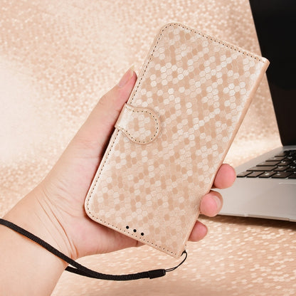 For Blackview Wave 6C Honeycomb Dot Texture Leather Phone Case(Gold) - More Brand by PMC Jewellery | Online Shopping South Africa | PMC Jewellery | Buy Now Pay Later Mobicred