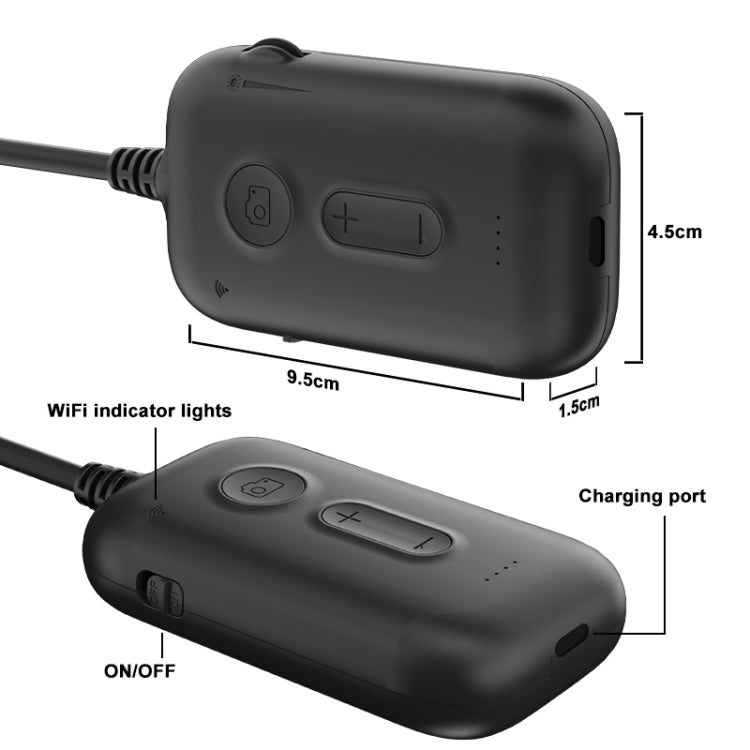 Y15 8mm Single Camera WiFi Connected Hard Cable HD Industrial Endoscope, Length:1m(Black) -  by PMC TechLife | Online Shopping South Africa | PMC TechLife | Buy Now Pay Later Mobicred
