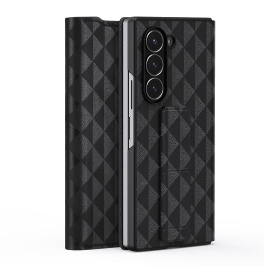 For Samsung Galaxy Z Fold6 5G DUX DUCIS Fitt Series TPU + PU Texture Full Cover Phone Case(Black) - Galaxy Z Fold6 5G Cases by DUX DUCIS | Online Shopping South Africa | PMC Jewellery | Buy Now Pay Later Mobicred